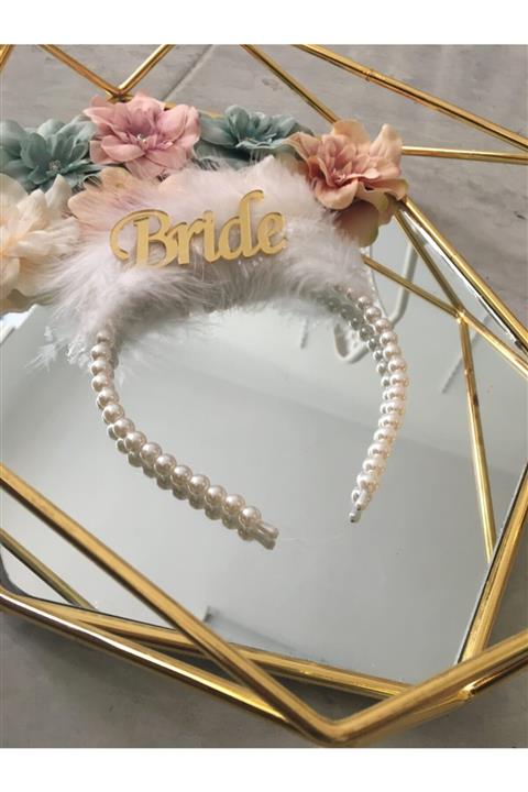 MerHan Party Bride Taç Gold