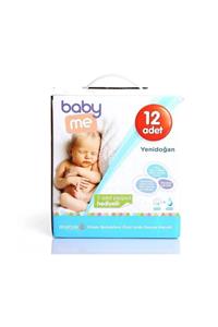 Baby&Me Erkek Islak Yenidoğan Pamuk Mendil 12 Paket Bae-20063