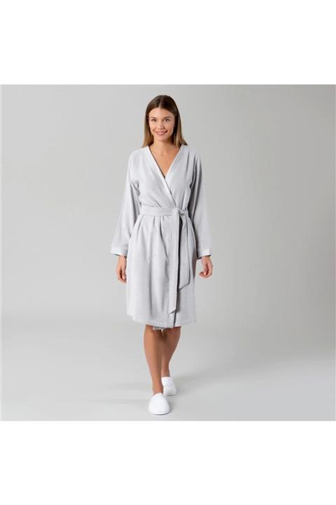 Chakra Floss Kadın Bornoz Çakıl