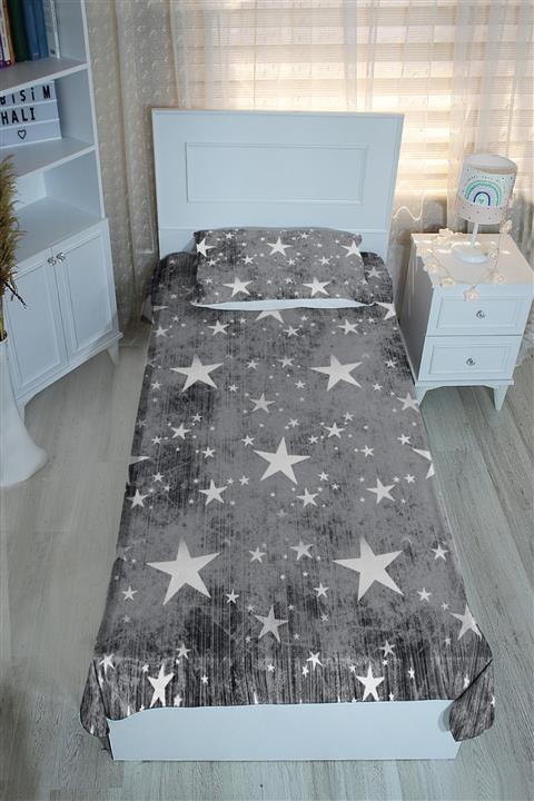 Bebişim Halı Yıldızlı Bi210 Pike&yatak Örtüsü(YASTIK KILIFLI)