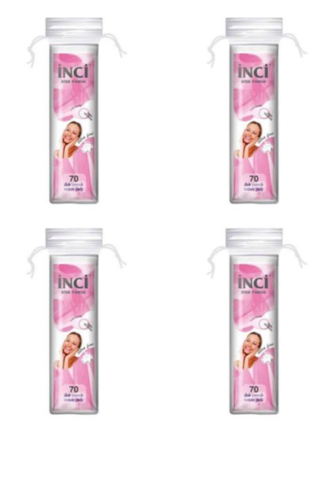İnci Disk Makyaj Pamuğu 70'lix4