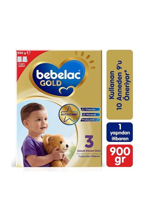 Bebelac Gold 3 Numara Bebek Devam Sütü 900 gr