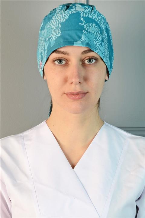 ModaCanel Yeşil Kamuflaj Desenli Cerrahi Medikal Bone