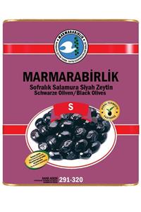 MarmaraBirlik S Alaca Iri Boy Yağlı Sele Siyah Zeytin 291-320 10 kg Teneke