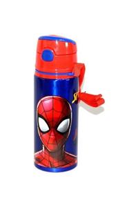 Hakan Çanta Spiderman Pipetli Okul Suluğu Çelik Matara 97851 Orjinal