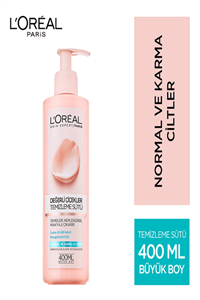 L'Oreal Paris Değerli Çiçekler Normal Ve Karma Ciltler Için Yüz Temizleme Sütü 400 Ml 3600523449330