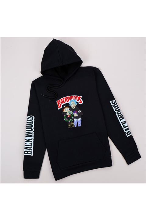uyguntarz Kapşonlu Siyah Backwoods Sweat