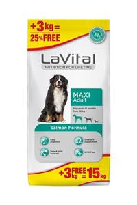 La Vital Lavital Büyük Irk Somonlu Yetişkin Köpek Maması 12+3 Kg