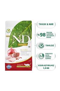 N&D Tahılsız Tavuklu Narlı Kısırlaştırılmış Yetişkin Kedi Maması - 1,5 kg