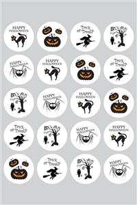 Funbou Sticker, halloween / 10 sayfa