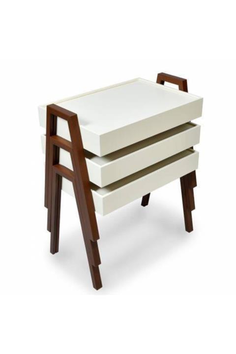 NetBazaars Tepsi Zigon Sehpa (krem) Bbmmööz20