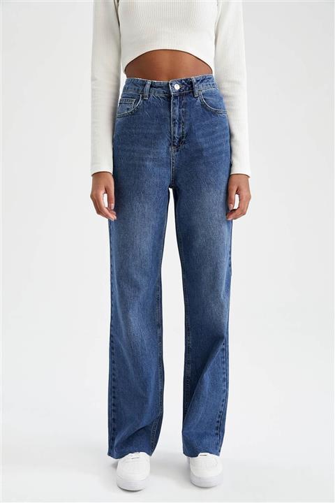 DeFacto 90s Geniş Paça Yüksek Bel Jean Pantolon