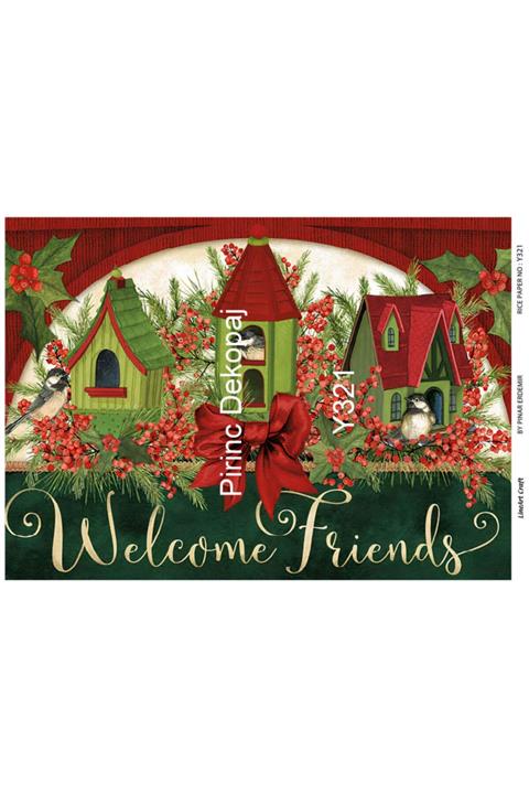 LİNEART Pirinç Dekopaj Yılbaşı:321