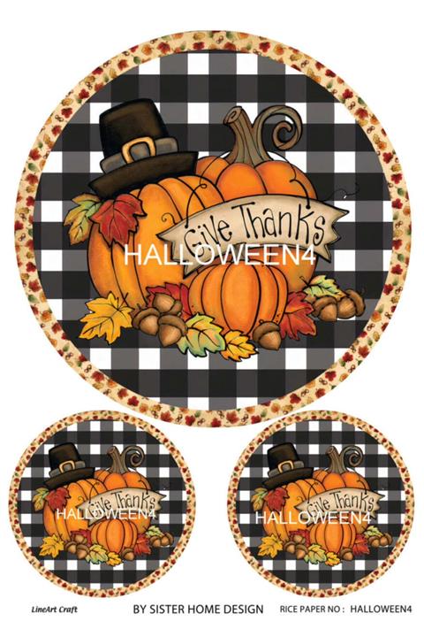 LİNEART Pirinç Dekopaj Hallowen Seri -4