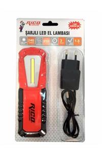 Rico Rc0037 240 Lumen Şarjlı Led El Feneri El Lambası Mıktanıs