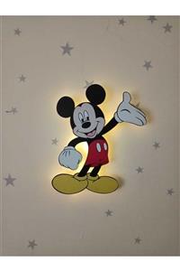 Işıklıtoplardükkanı Çocuk Odası Ahşap Mickey Mouse Çocuk Odası Aydınlatma