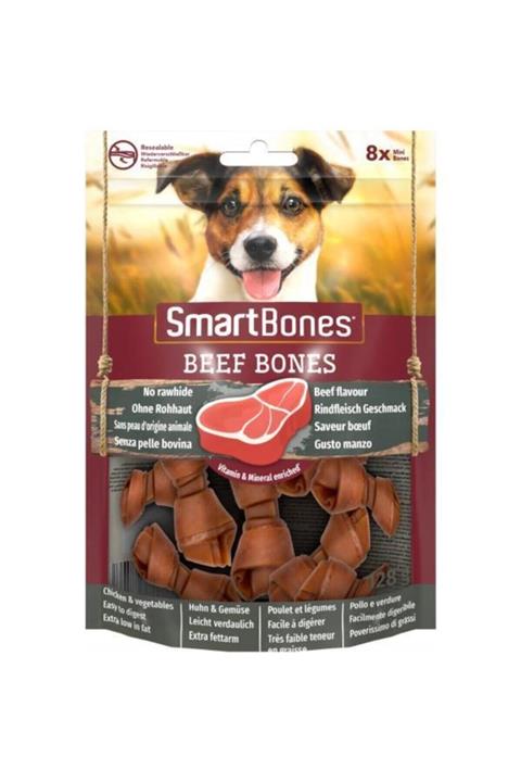 8in1 Delights 8in1 Smart Bones Beef Mini 8 Adet Köpek Için Atıştırmalıklar. 128 Gr
