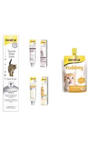 Gimcat Taurine 50gr + Anti-hairball Malt Paste 20gr + Kedi Macunları + Classic Kalsiyum Kedi Pudingi 150 Gr