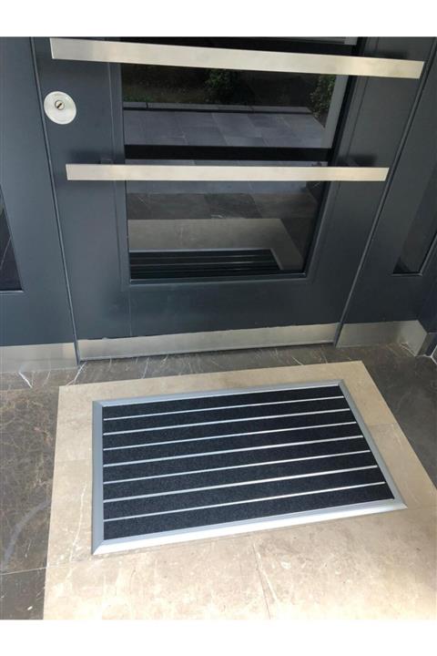 Herbert Weber Delüks Slim Alüminyum Paspas 50x90 Antrasit