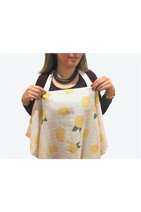 Muslinbabies Limonlu Müslin Emzirme Örtüsü