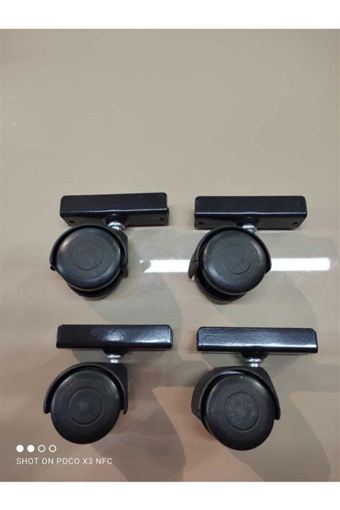 Hts 4 Adet 18mm Sunta Ve Mdf'ye Geçme Masa Tekerliği