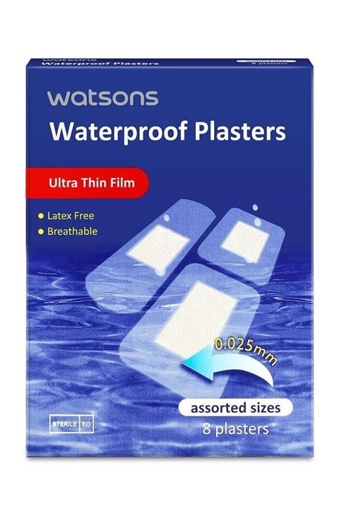 Watsons Waterproof Assorted Plasters 8s 4894532242566
