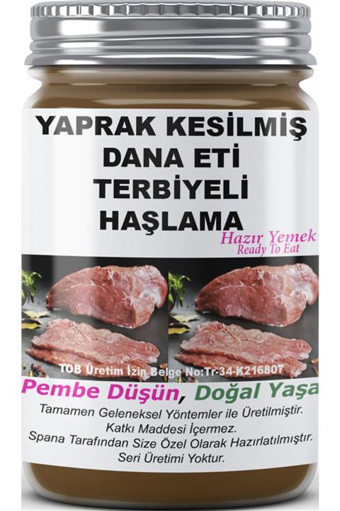 SPANA Yaprak Kesilmiş Dana Eti Terbiyeli Haşlama Ev Yapımı Katkısız 330gr