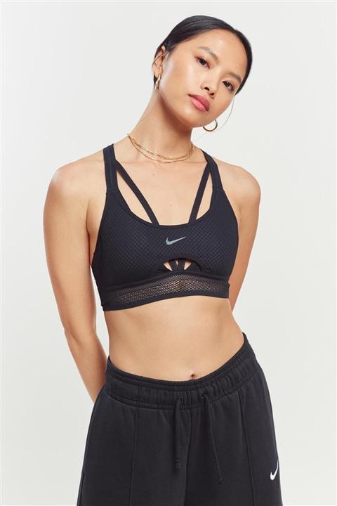 Nike Bra Indy Ultrabreathe Hafif Destekli Dolgulu Siyah Spor Sütyeni Büstiyer