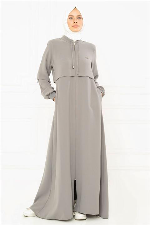 Beyza Spor Gri Ferace 3163