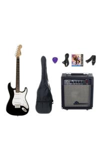 SQUIER Mm Strat Ht Bk Elektro Gitar Set Siyah