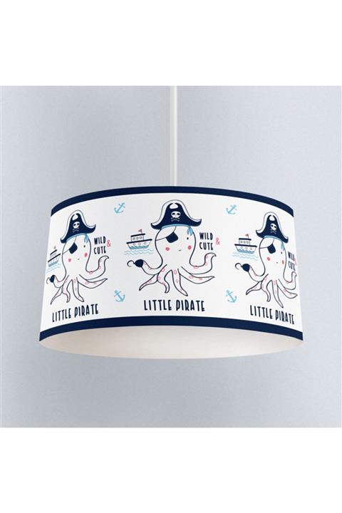 instababyrooms Çocuk Odası Sarkıt Avize Korsan Ahtapot Desenli - Abajur Avize