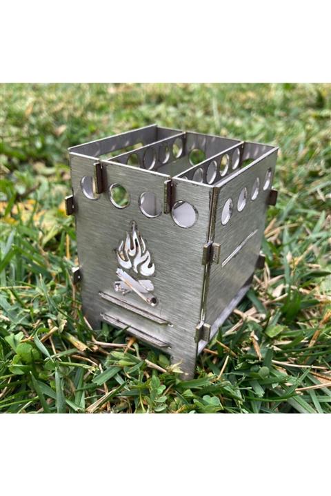 Çınar Extreme Cep Boy Small Firebox Kamp Ocağı Çok Yakıtlı Taşınabilir Katlanır Ateş Kutusu