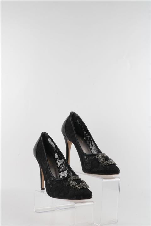 TOPUKLA Kadın Siyah Klasik Ayakkabı