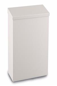 KGGOLDPAPER 0911cw 7 Litre Paslanmaz Çelik Beyaz Renk Kapaklı Duvara Monte Çöp Kovası