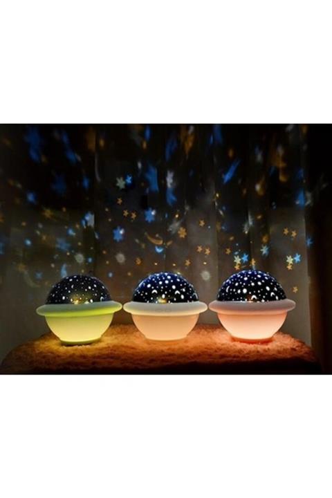 modern tekno Ufo Projeksiyon Yıldızlı Gece Lambası