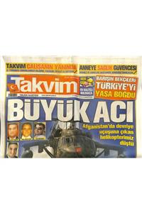 Gökçe Koleksiyon Takvim Gazetesi 17 Mart 2012 - Afganistan'da Helikopterimiz Düştü