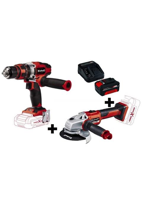 Einhell Te Ag Axxio Taşlama Te Cd 18/48 Li I Darbeli Vidalama 4,0 Amper Kit