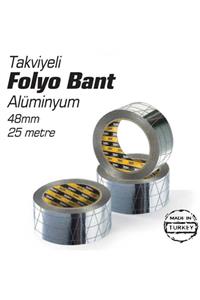 Sgs Takviyeli Alüminyum Folyo Bant 48mm X 25 Metre - 30 Adet