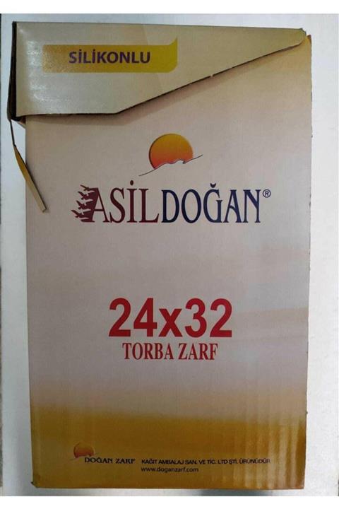 ASİL DOĞAN Torba Zarf Imt Kraft Silikonlu 24x32 90 gr 250lii Paket