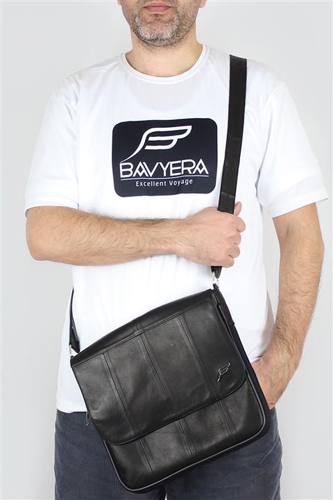 BAVYERA Crossman Hakiki Deri Körüklü Çapraz Postacı Çanta