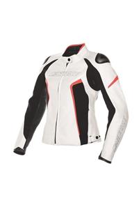 Dainese Unisex Beyaz G.Racing D1 Lady Pelle Deri Mont