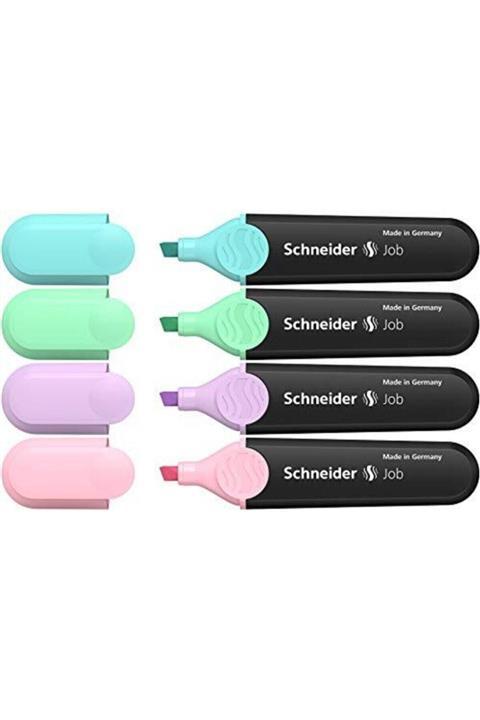 SCHNEIDER Pastel Fosforlu Kalem 150 Job 4'lü F.k