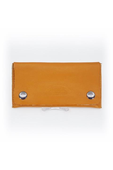 Şahin Pipo Hardal Renk Suni Deri Tütün Kesesi