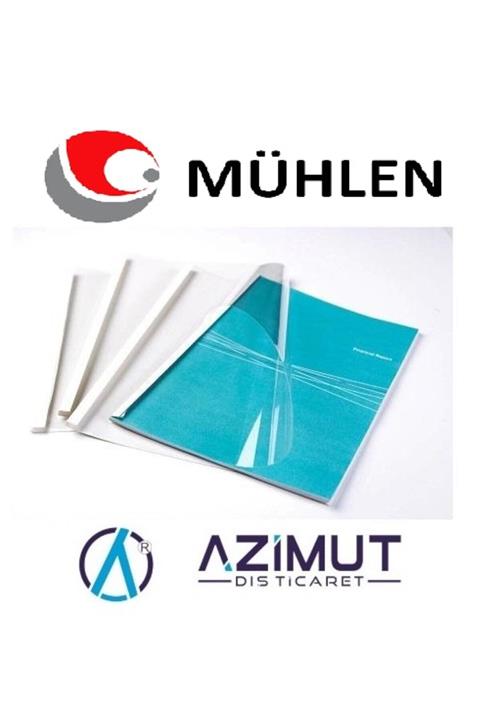 Mühlen Isısal Cilt Kapakları A4 Beyaz 8 Mm 1 Koli 100 Adet