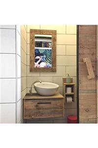 HAMİRA MASİFHAYAT Masif Ahşap Banyo Dolabı