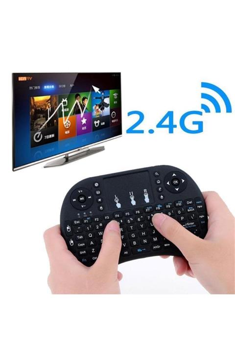 Profisher Android Tv Box Için Uyumlu  Air Mause Klavye Touchpad 2.4 Ghz
