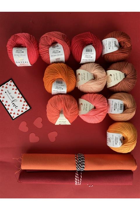 BibuPunch Kumaş+ip Seti (kırmızı)