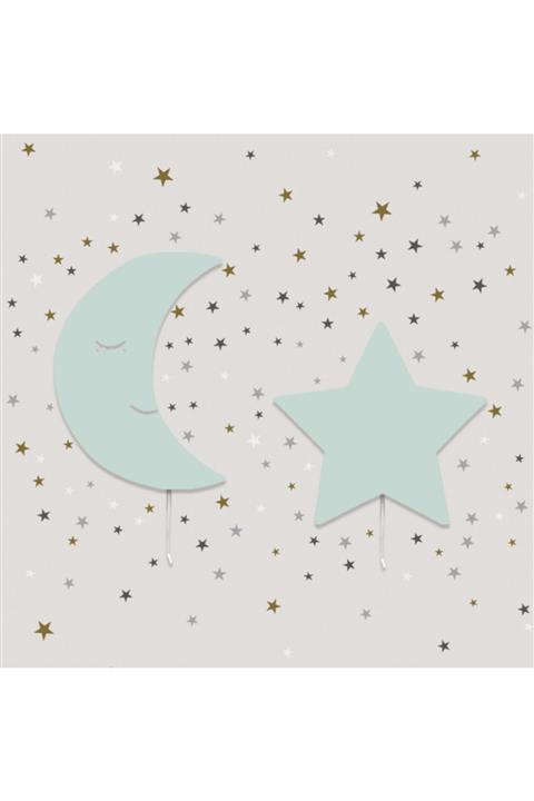 Tinybabyconcept Karanlıkta Parlayan Aydede Yıldız 2'li Set ve Sticker 100 Adet