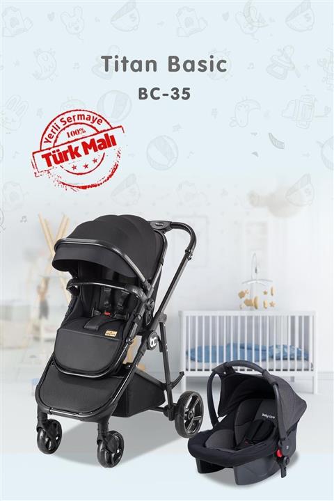 Baby Care Bc 35 Tıtan Basıc Aluminyum Travel Puset Siyah