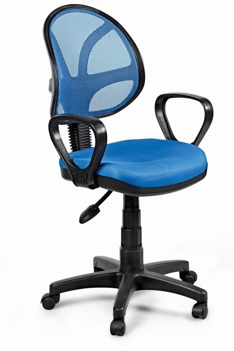CLK Oval Fileli Mavi Bilgisayar Ofis Çalışma Sandalyesi Koltuğu